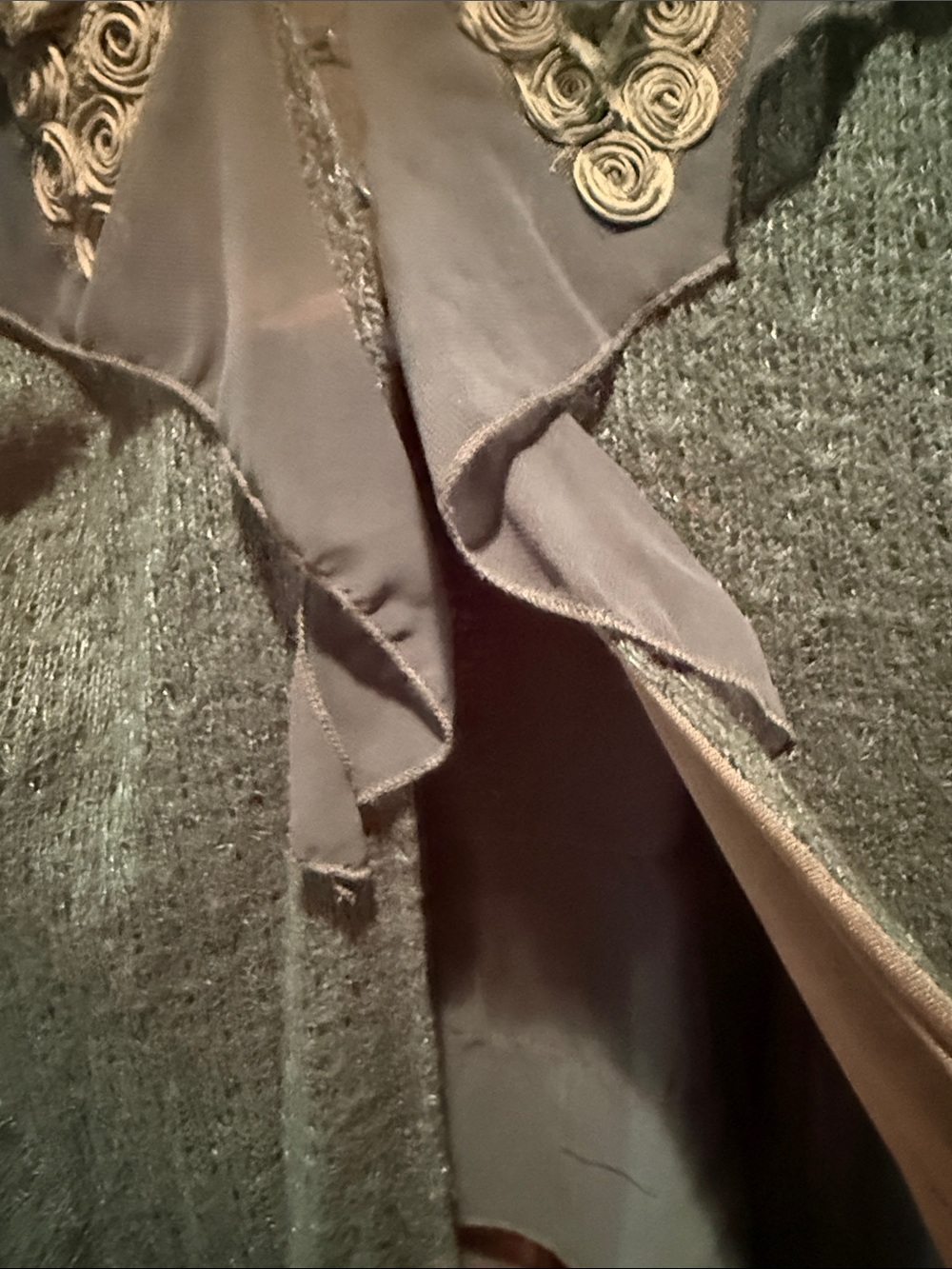 Pretty Angel Teal Layered Chiffon-Trim Tunic - Picture 9 of 12
